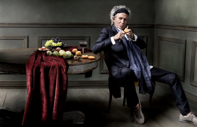 Rolling Stones guitarist Keith Richards photographed by Seliger in 2011 for British GQ magazine (photo ©Mark Seliger)