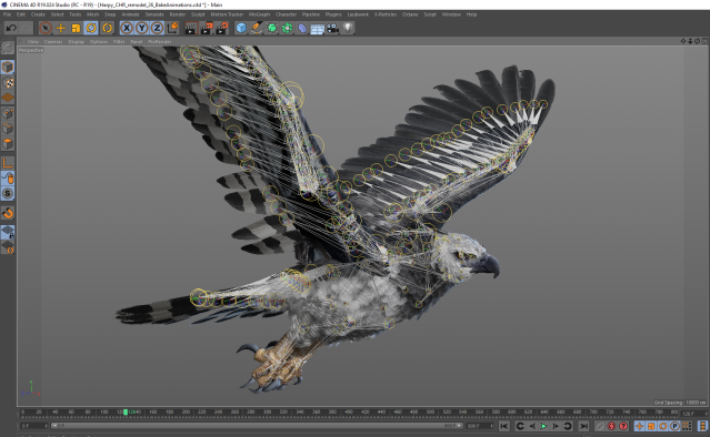 3D model of the harpy eagle featured in "Inside Tumucumaque" (© Interactive Media Foundation)