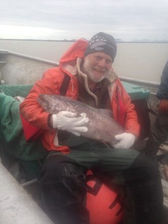 Kurlansky on a commercial gill netter in Bristol Bay, Alaska (photo courtesy of Mark Kurlansky)