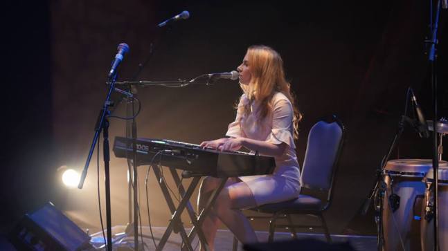 Dani Kristina performing (photo courtesy of Dani Kristina)